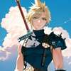 Cloud Strife AI avataras