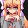 Pixeld Monika evil  avatar AI