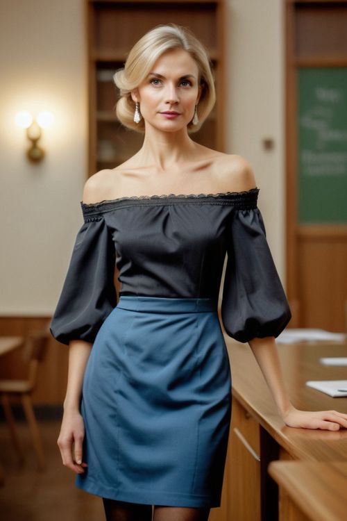 French Teacher Sasha tło